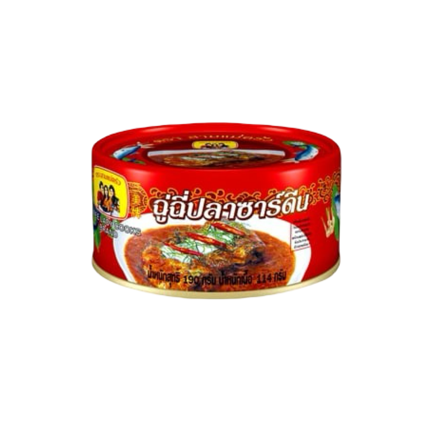 THREE LADY COOKS Sardinen in Chu-Chee-Curry (ฉู่ฉี่ปลาซาร์ดีน สามแม่ครัว) 190g