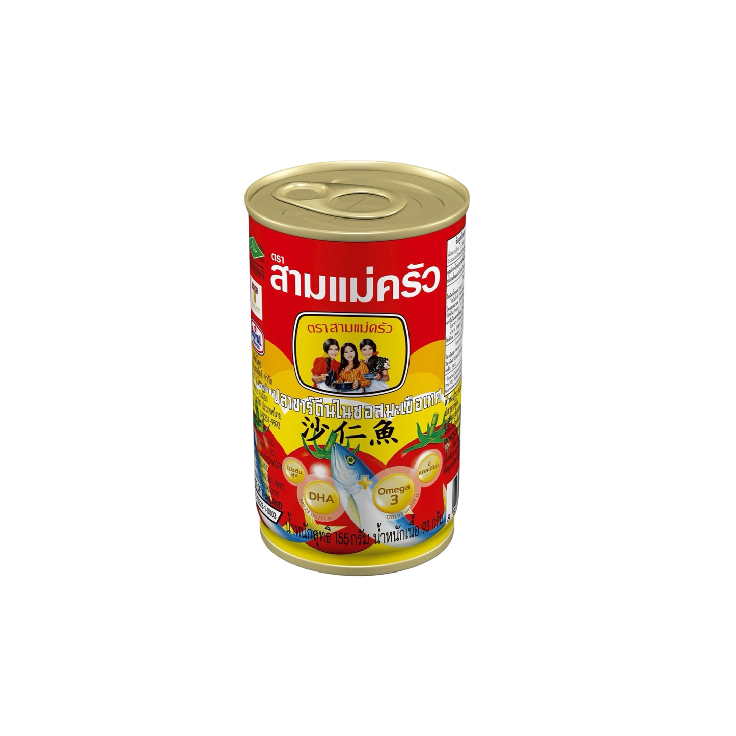 THREE LADY COOKS Makrelen in Tomatensauce (ปลากระป๋องในซอสมะเขือเทศ สามแม่ครัว) 150g