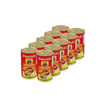 THREE LADY COOKS Makrelen in Tomatensauce (ปลากระป๋องในซอสมะเขือเทศ สามแม่ครัว) 10x150g