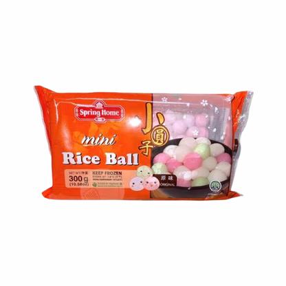 SPRING HOME Bunte Mini-Klebreisbällchen tiefgefroren (แป้งบัวลอยจิ๋ว สปริงโฮม) 300g - Ohayo Asia Shop