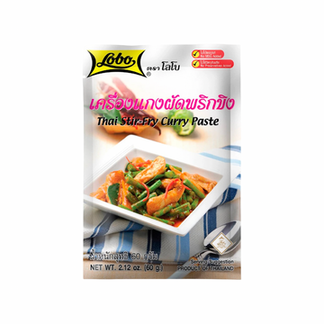 LOBO Thailändische Wokpaste für Curry (เครื่องแกงผัดพริกขิง โลโบ) 60g - Ohayo Asia Shop