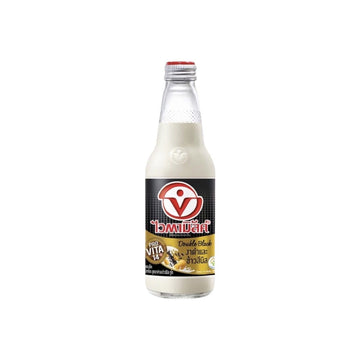 VITAMILK Sojamilchgetränk mit schwarzem Sesam (นมถั่วเหลือง รสงาดำและข้าวสีนิล ไวตามิ้ลค์) 300ml - Ohayo Asia Shop