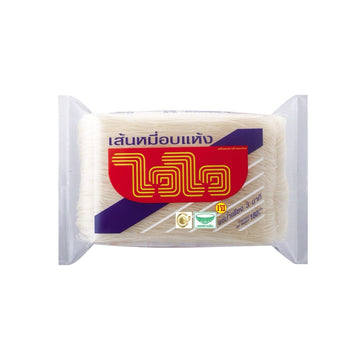 WAIWAI Getrocknete Reis-Vermicelli (เส้นหมี่อบแห้ง ไวไว) 180g - Ohayo Asia Shop