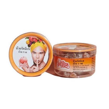 RUSSAMEEKAE Pflaumen mit drei Geschmacksrichtungen (บ๊วย 3 รส รัศมีแข) 150g