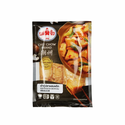 CHIU CHOW Scharfe Fischtofu-Würfel mit Chili  (เต้าหู้ปลา รสพริก แต้จิ๋ว) 240g - Ohayo Asia Shop