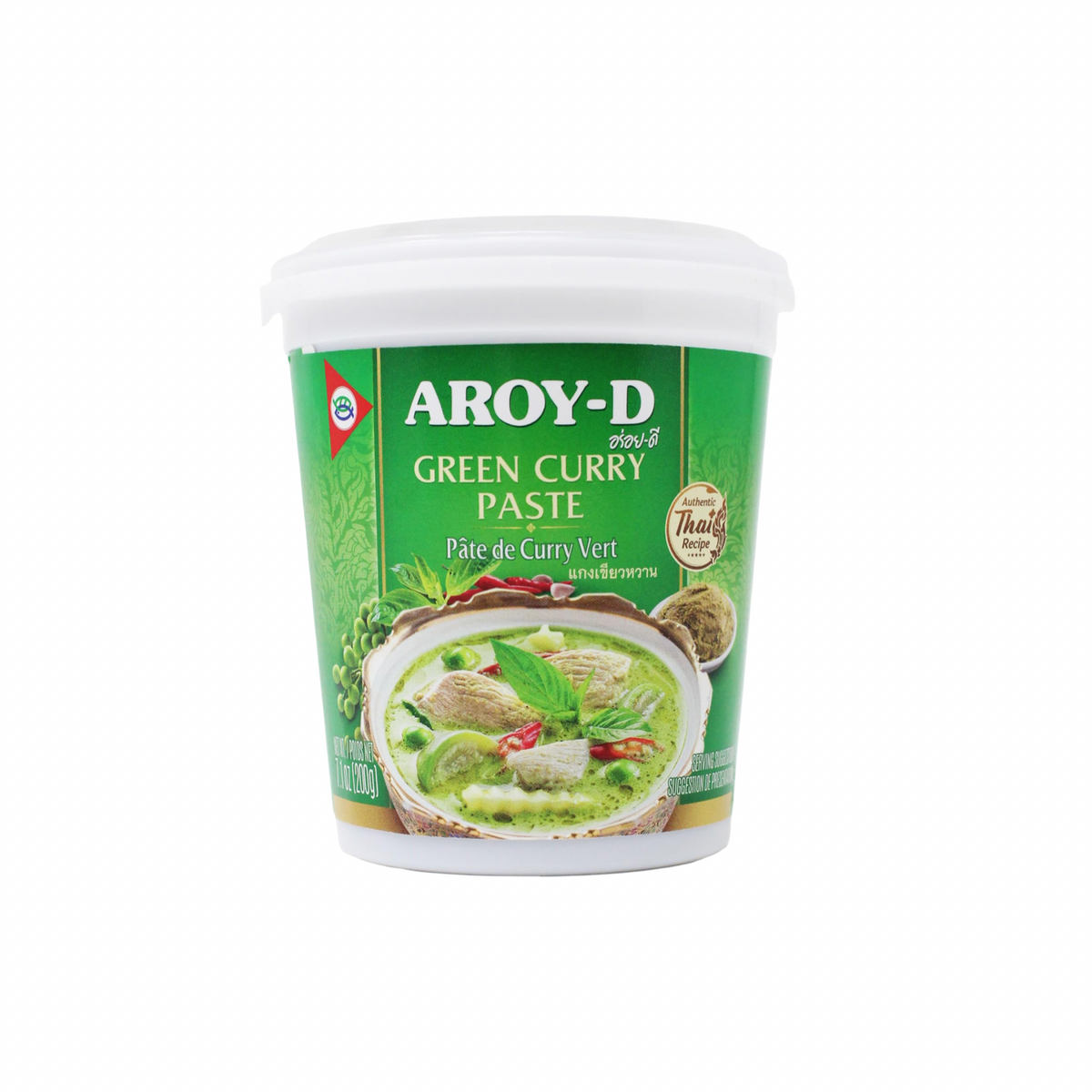 AROY-D Grüne Currypaste Würzpaste (น้ำพริกแกงเขียวหวาน อร่อยดี) 200g - Ohayo Asia Shop