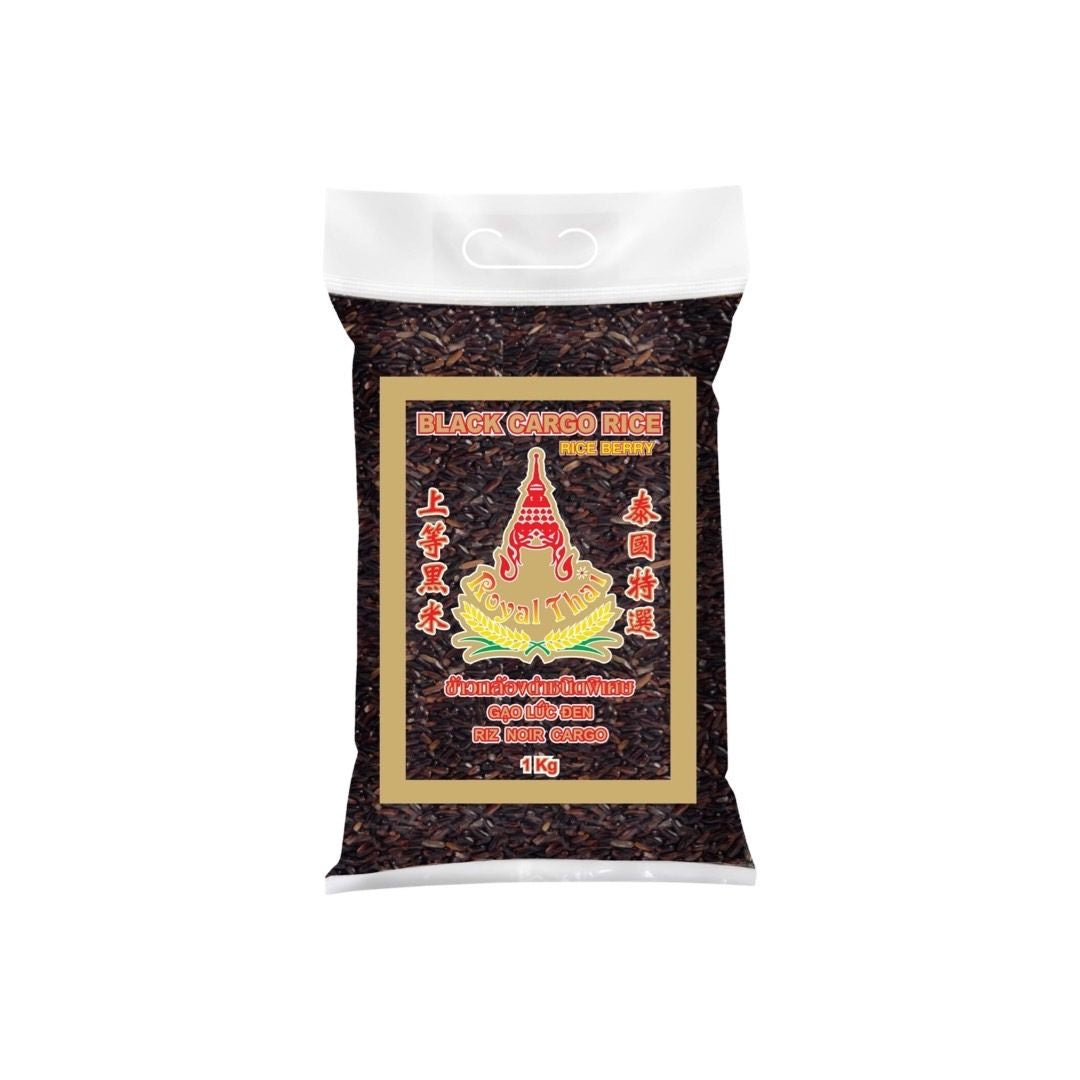 ROYAL THAI Riceberry Schwarzer Vollkornreis (ข้าวไรซ์เบอร์รี่ รอยัลไทย) 1000g