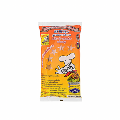 FIVE STAR Reisbandnudeln nach Korat-Art mit Würz-Sauce Pad Korat (ผัดหมี่โคราชพร้อมน้ำปรุง ห้าดาว) 230g - Ohayo Asia Shop