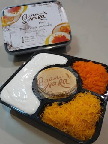 BAAN NARA Set für thailändische knusprige Crêpes DIY (ขนมเบื้องแยกเครื่อง บ้านนารา) 200g - Ohayo Asia Shop