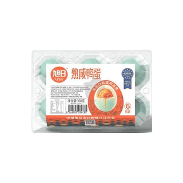 XU RI Gekochte gesalzene Enteneier (6 Stück) (ไข่เค็ม ซูรี) 360g - Ohayo Asia Shop