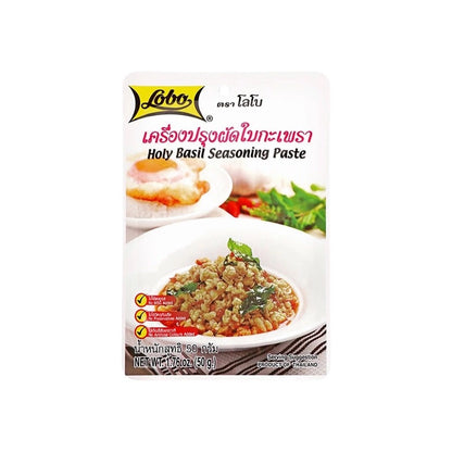 LOBO Paste für gebratenes Basilikum (เครื่องปรุงผัดใบกะเพรา โลโบ) 50g