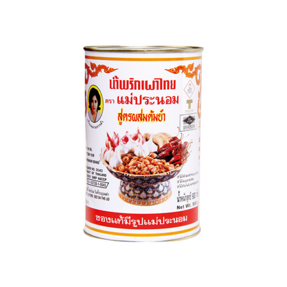 MAEPRANOM Chili in Öl für Tom Yum (น้ำพริกเผา สูตรผสมต้มยำ แม่ประนอม) 900g
