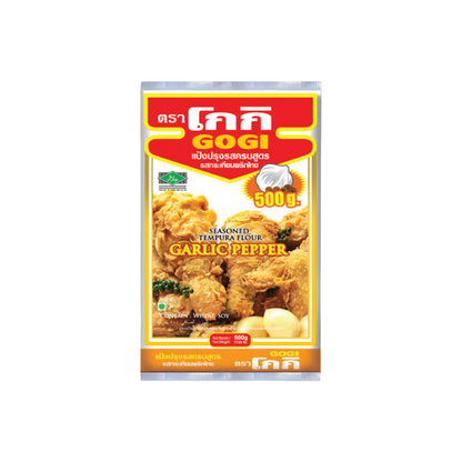 GOGI Würziges Tempura-Mehl mit Knoblauch und Pfeffer (แป้งปรุงรส รสกระเทียมพริกไทย โกกิ) 500g