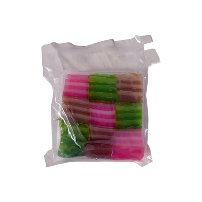 PA NHOK Dreifarbiger thailändischer Schichtkuchen (ขนมชั้นสามสี ขนมคุณป้าโหนก) 200g
