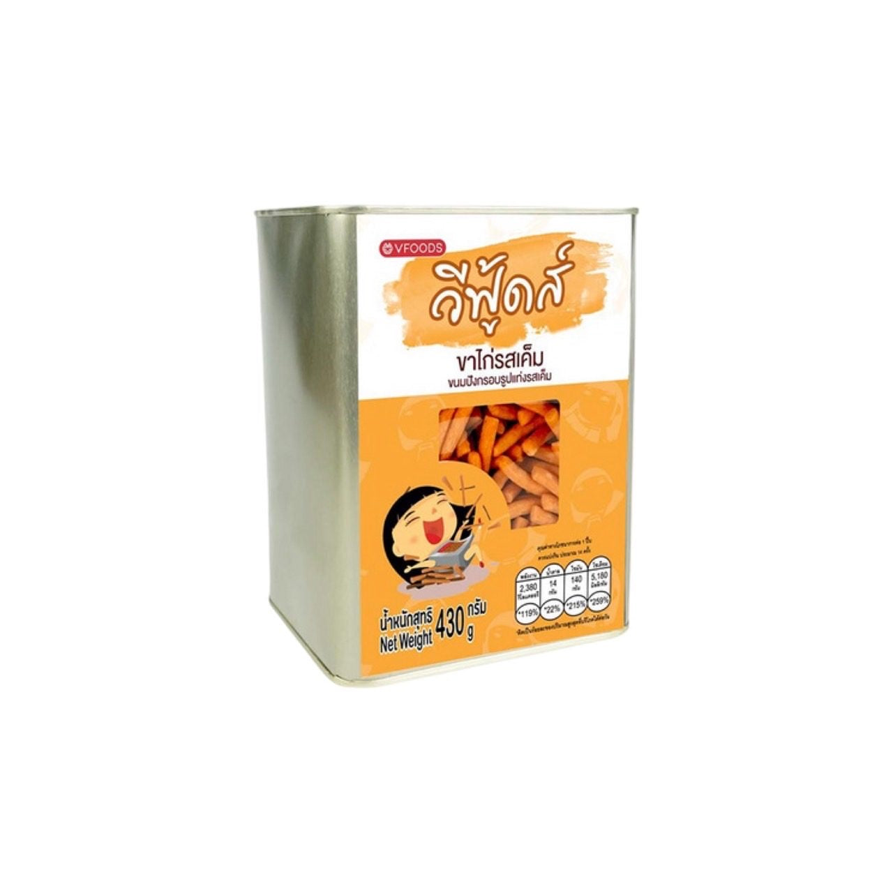 VFOODS Salzige Biskuit-Sticks (ขาไก่รสเค็ม วีฟู้ดส์) 430g