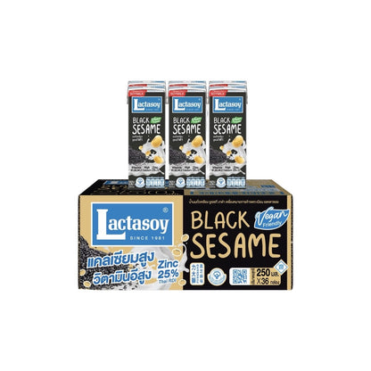 LACTASOY Sojamilch Schwarzer Sesam (นมถั่วเหลือง รสงาดำ แลคตาซอย) 36x250ml