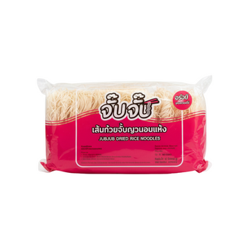 JUBJANG Getrocknete Reisnudeln (เส้นก๋วยจั๊บญวนอบแห้ง จั๊บจั๊บ) 50g (12 Stück) - Ohayo Asia Shop