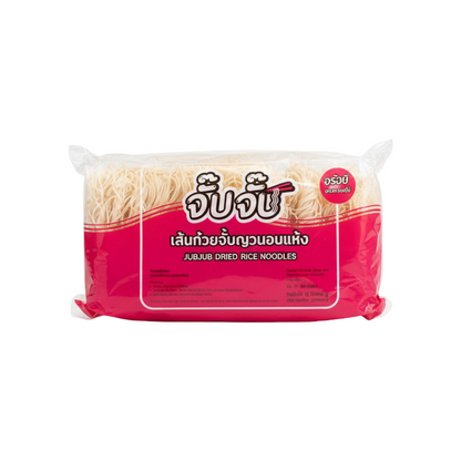 JUBJUB Getrocknete Ubon Nudeln (เส้นก๋วยจั๊บญวนอบแห้ง จั๊บจั๊บ) 12x55g