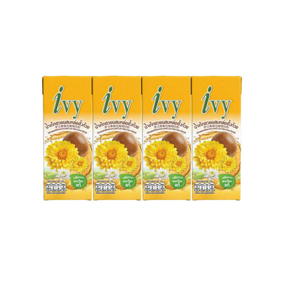 IVY Chrysanthemen- und Luo-Han-Guo-Getränk (น้ำเก๊กฮวยผสมหล่อฮั้งก้วย ไอวี่) 4x170ml