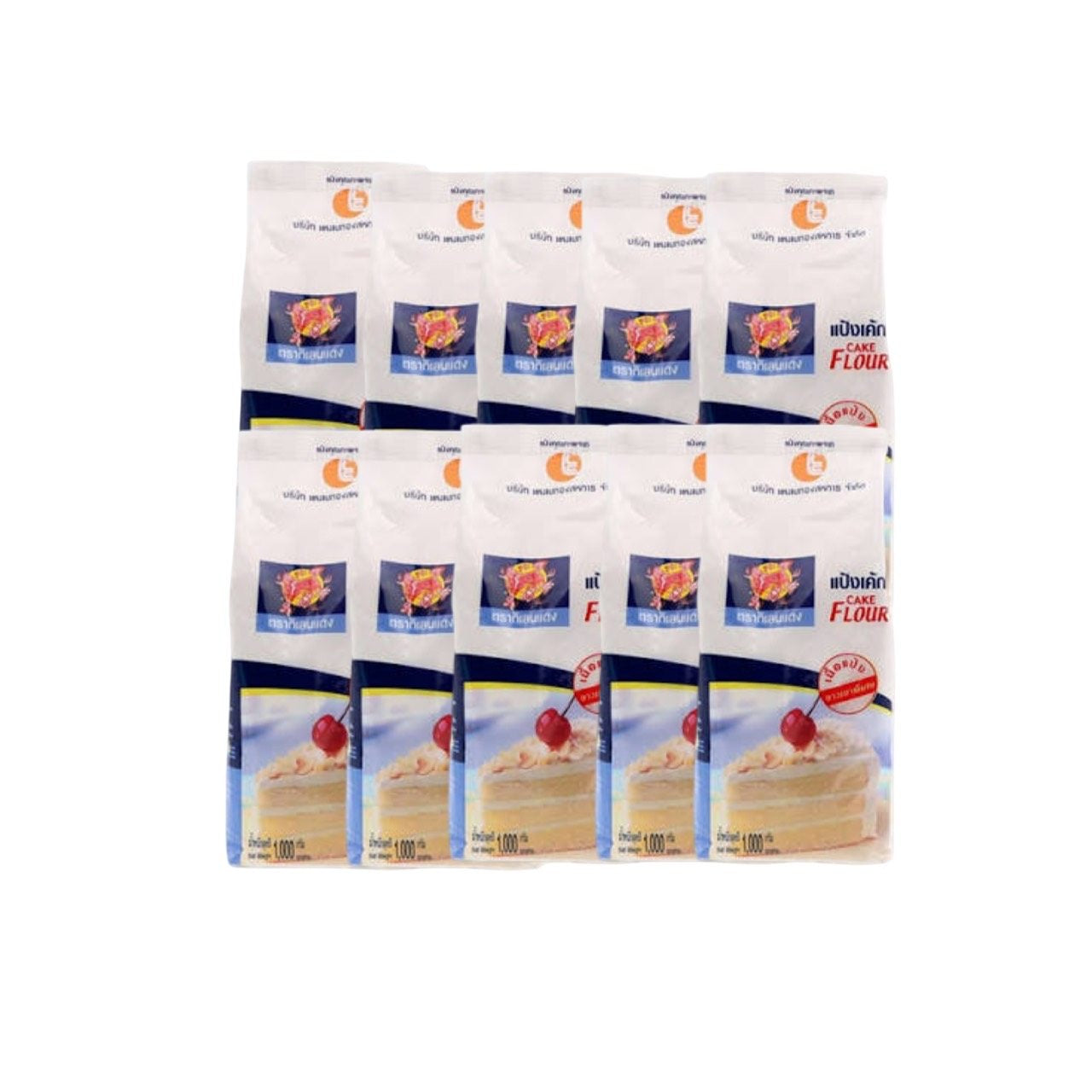 RED KIRIN Mehl für Torten und Kuchen (แป้งเค้ก กิเลนแดง) 10x1000g