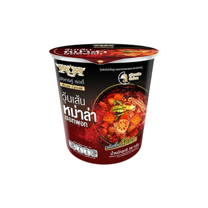 DOUBLE DRAGON READY Instant-Glasnudeln Mala-Hot-Pot-Geschmack (วุ้นเส้น รสหม่าล่าฮอทพอท มังกรคู่ เรดดี้) 38g