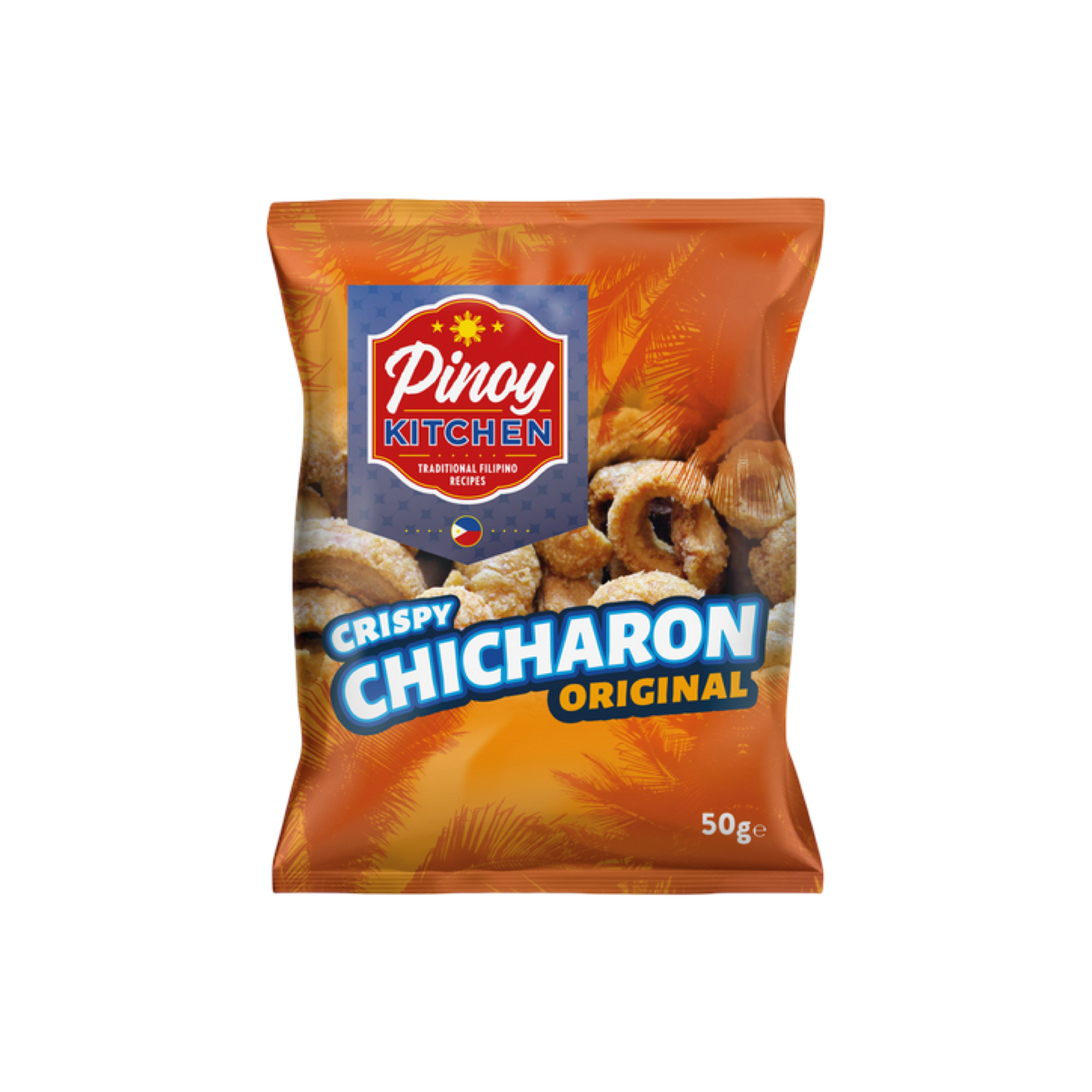 PINOY KITCHEN Knusprige Chicharon Chips Original (แคบหมูติดมัน รสดั้งเดิม ปินอยคิตเชน) 50g