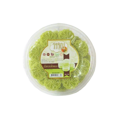 WAN 1999 Mungbohnen-Konfekt mit Pandan (ขนมถั่วทอง ถั่วกวนใบเตย วรรณ 1999) 250g