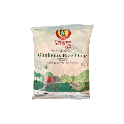 FIVE STARS FISH Klebreismehl (แป้งข้าวเหนียว ปลาไทย 5 ดาว) 400g