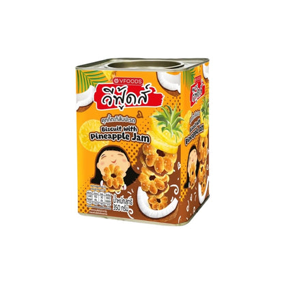 VFOODS Kokosmilch-Kekse mit Ananasfüllung (คุกกี้กะทิสับปะรด วีฟู้ดส์) 350g