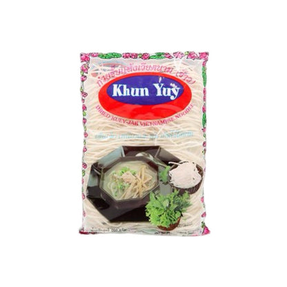 KHUN YUY Getrocknete vietnamesische Reisnudeln (เส้นก๋วยจั๊บญวนแห้ง คุณยุ้ย) 200g