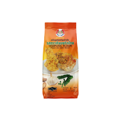 UNCLE BARNS' Tempura-Mehl "Knoblauch & Pfeffer" (แป้งทอดกรอบ รสกระเทียมพริกไทย อังเคิลบาร์นส์) 1000g