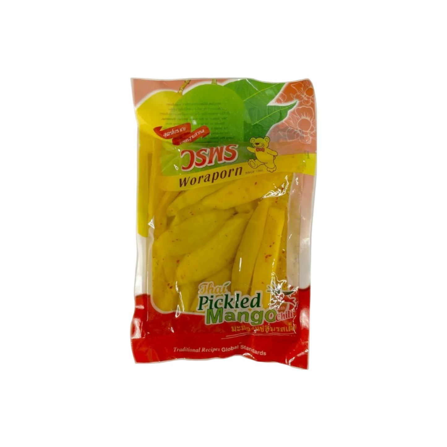 WORAPORN Eingelegte Mango mit Chili (มะม่วงดองทรงเครื่อง วรพร) 300g