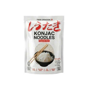 TWIN DRAGON Konjak-Spaghetti (เส้นบุกสปาเก็ตตี้ ทวินดราก้อน) 250g - Ohayo Asia Shop