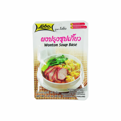 LOBO Suppenmix Wantan Wenchou-Art (ผงปรุงซุปเกี๊ยว สไตล์เวินโจว โลโบ) 40g