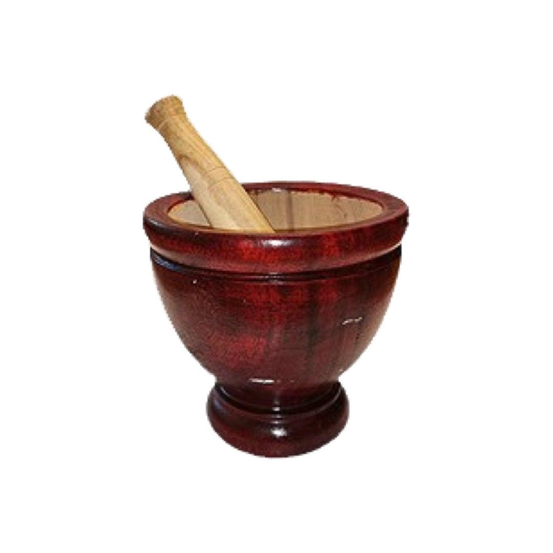 NF Mörser und Stößel aus Holz 30cm / 12" (ครกไม้พร้อมสาก เอ็นเอฟ) 1 Set - Ohayo Asia Shop