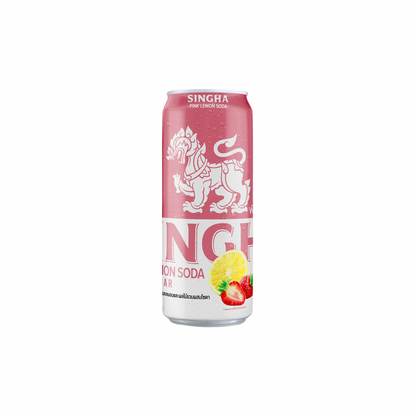 SINGHA Pink Lemon Soda - Zuckerfrei (พิงค์เลมอนโซดา สูตรไม่มีน้ำตาล สิงห์) 330ml