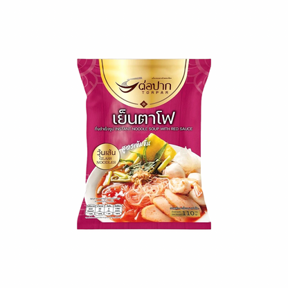 TORPAK Glasnudelsuppe mit roter Yentafo-Sauce (วุ้นเส้นเย็นตาโฟ ต่อปาก) 110g