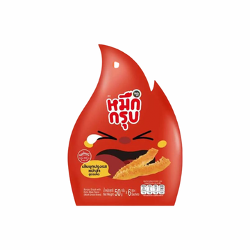 SUNSU Muek Grub - Gewürzte Konjak Streifen (6er Pack) (หมึกกรุบ ซันซุ) 50g - Ohayo Asia Shop