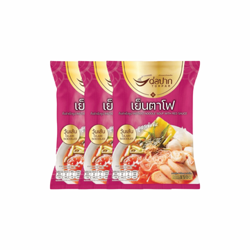 TORPAK Glasnudelsuppe mit roter Yentafo-Sauce (วุ้นเส้นเย็นตาโฟ ต่อปาก) 3x110g - Ohayo Asia Shop