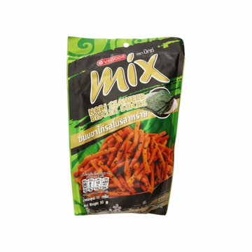 VFOODS Knusprige Keks-Sticks Norigeschmack (ขนมปังกรอบขาไก่ รสโนริสาหร่าย วีฟู้ดส์) 50g - Ohayo Asia Shop