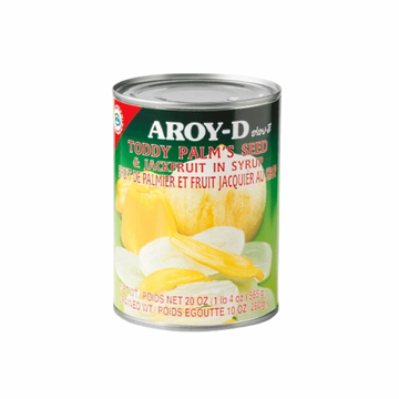 AROY-D Palmfrüchte & Jackfrucht in Sirup (ลูกตาลและขนุนในน้ำเชื่อม อร่อย-ดี) 565g - Ohayo Asia Shop