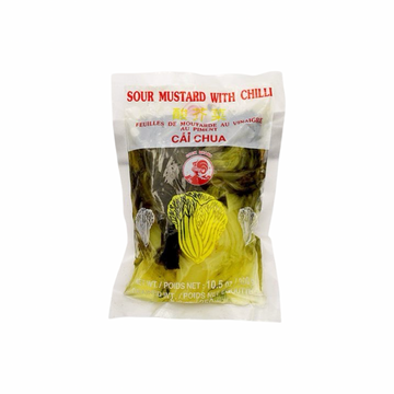 COCK Eingelegter Senfkohl sauer (ผักกาดดองเปรี้ยว ตราไก่) 300g - Ohayo Asia Shop