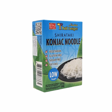 THAI DELIGHT Konjak-Nudeln Spaghetti (เส้นบุกกลม สปาเก็ตตี้ ไทยดีไลท์) 350g - Ohayo Asia Shop