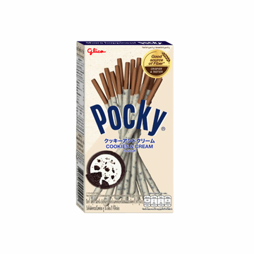 GLICO Pocky Keksstäbchen Cookies & Cream (ป๊อกกี้ รสคุกกี้และครีม กูลิโกะ) 41g - Ohayo Asia Shop