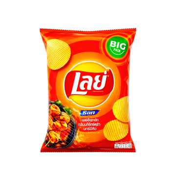 LAY'S Kartoffelchips Extra BBQ (รสเอ็กซ์ตร้าบาร์บีคิว เลย์) 69g - Ohayo Asia Shop