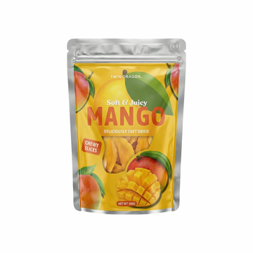 TWIN DRAGON Getrocknete Mango Soft (มะม่วงอบแห้ง ทวินดราก้อน) 300g - Ohayo Asia Shop