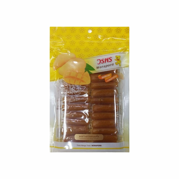 WORAPORN Getrocknete Mangofruchtleder-Streifen (มะม่วงกวน วรพร) 100g - Ohayo Asia Shop