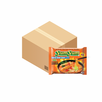 YUMYUM Instant-Nudeln Cremige Tom Yum Garnele (รสต้มยำกุ้งน้ำข้น ยำยำ) 30x60g - Ohayo Asia Shop