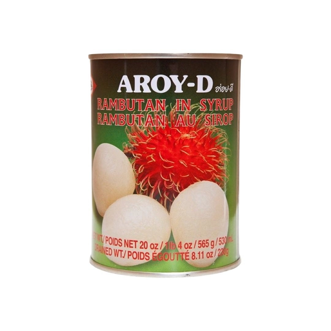AROY-D Rambutan in Sirup (เงาะกระป๋องในน้ำเชื่อม อร่อย-ดี) 565g