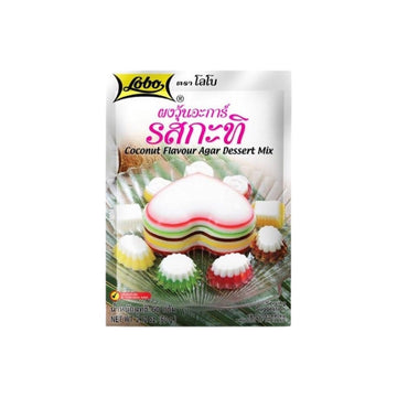 LOBO Kokosnuss-Agar-Dessert-Mix (ผงวุ้นอะการ์ รสกะทิ โลโบ) 60g - Ohayo Asia Shop